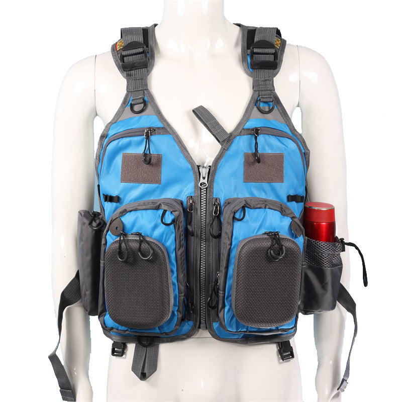 Fishing Leisure Vest Waistcoat Vest Fly Fishing Detachable Sea Fishing Daily Adventure Fishing Multi-pocket Function