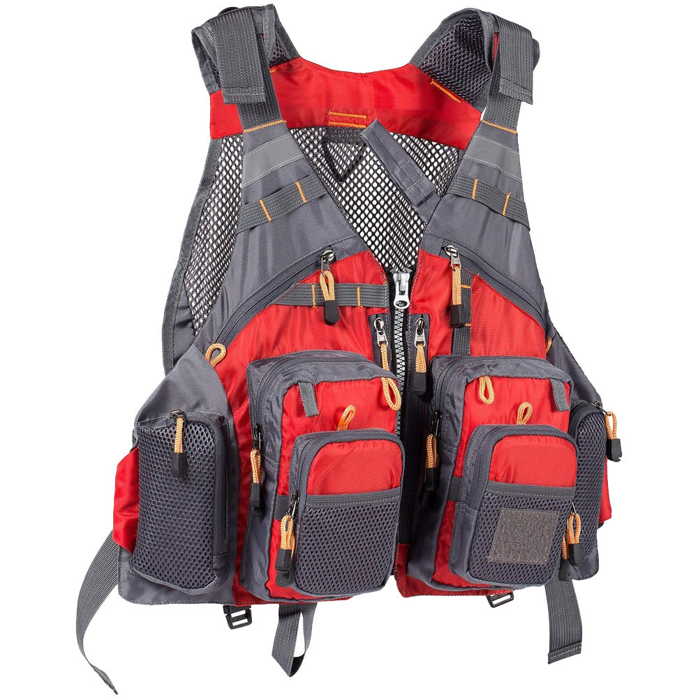 Fishing Leisure Vest Waistcoat Vest Fly Fishing Detachable Sea Fishing Daily Adventure Fishing Multi-pocket Function