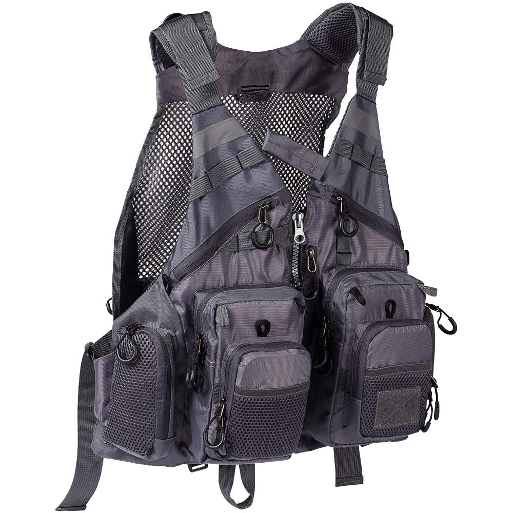 Fishing Leisure Vest Waistcoat Vest Fly Fishing Detachable Sea Fishing Daily Adventure Fishing Multi-pocket Function