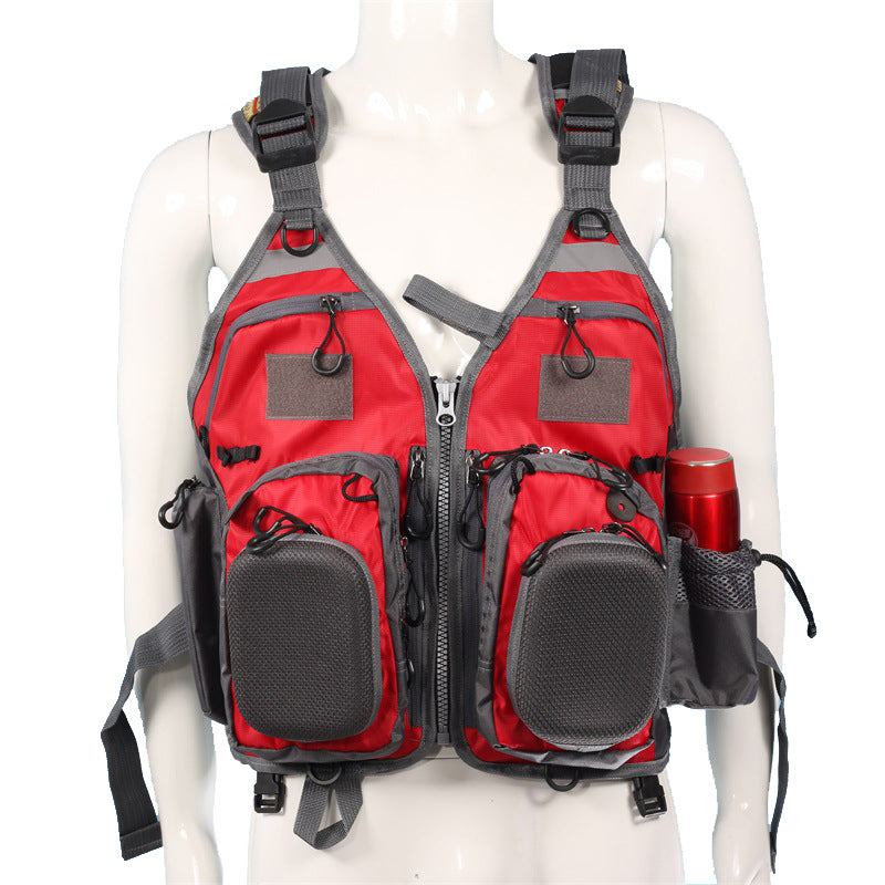 Fishing Leisure Vest Waistcoat Vest Fly Fishing Detachable Sea Fishing Daily Adventure Fishing Multi-pocket Function