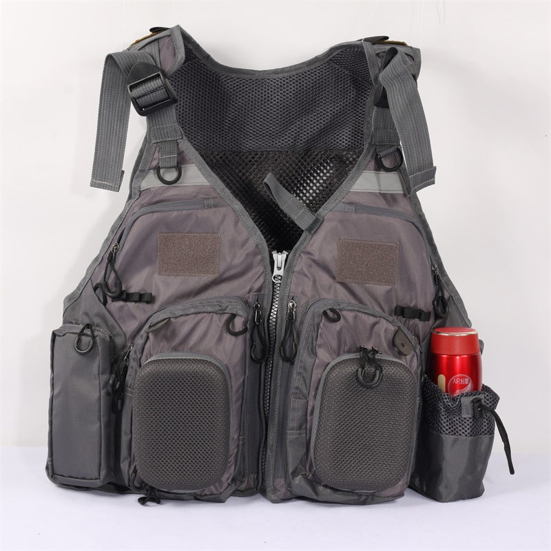 Fishing Leisure Vest Waistcoat Vest Fly Fishing Detachable Sea Fishing Daily Adventure Fishing Multi-pocket Function