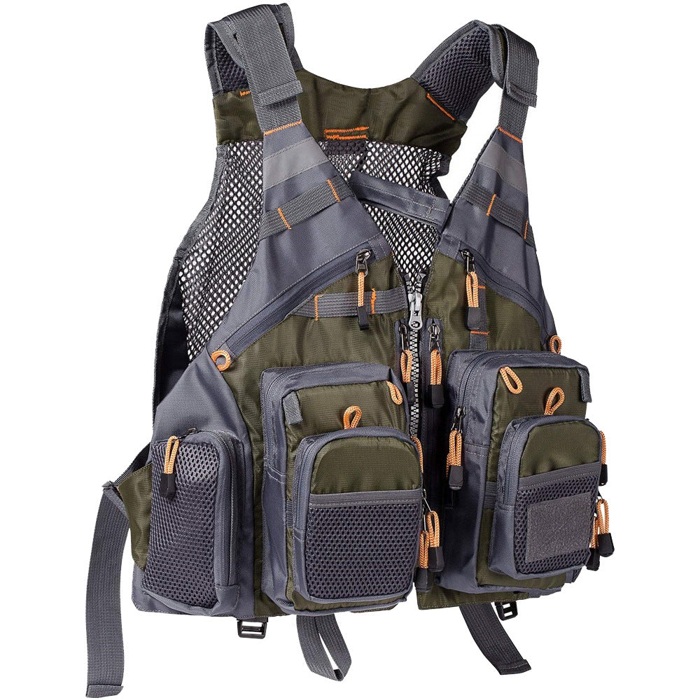 Fishing Leisure Vest Waistcoat Vest Fly Fishing Detachable Sea Fishing Daily Adventure Fishing Multi-pocket Function