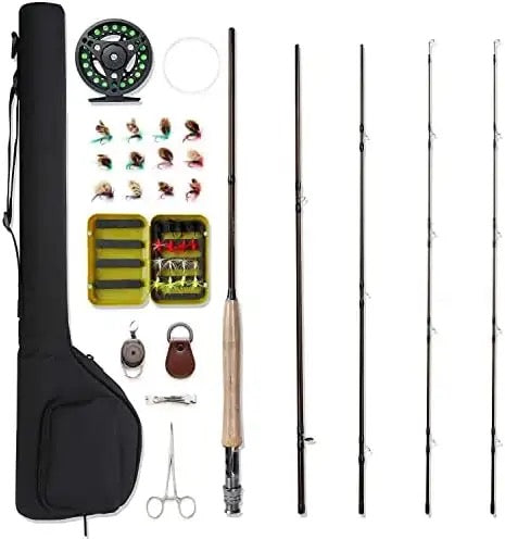 Fly Fishing Rod and Reel Combo 4-Piece Fly Fishing Rod