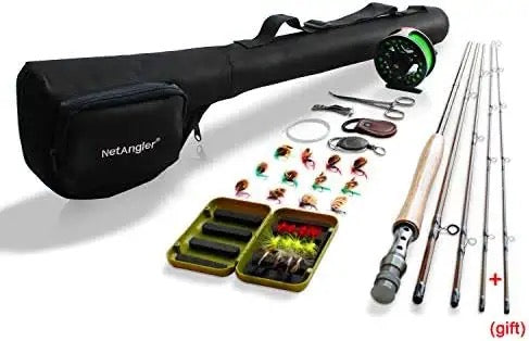 Fly Fishing Rod and Reel Combo 4-Piece Fly Fishing Rod