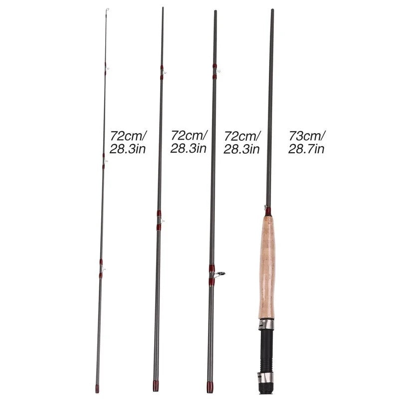 Sougayialng Fly Fishing Rod Set 2.7M 8.86FT #5/6 Fly Rod and Fly Reel with Fishing Bag Line Accessories