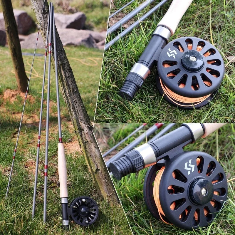 Sougayialng Fly Fishing Rod Set 2.7M 8.86FT #5/6 Fly Rod and Fly Reel with Fishing Bag Line Accessories